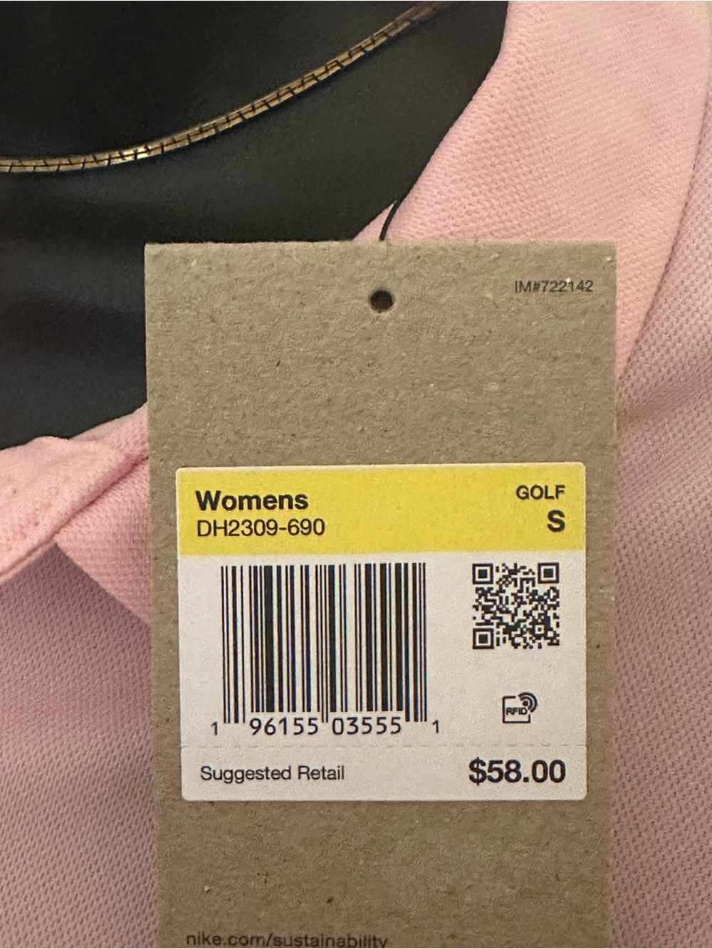 Nike | Dri-Fit “Victory” Golf Polo - Medium Soft Pink - Women’s Small - Picture 2 of 7